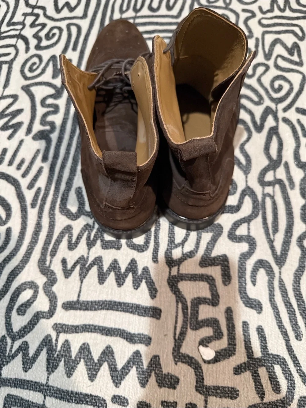 Men's Brown Suede Wingtip Chukka Boots - Classic Lace-Up